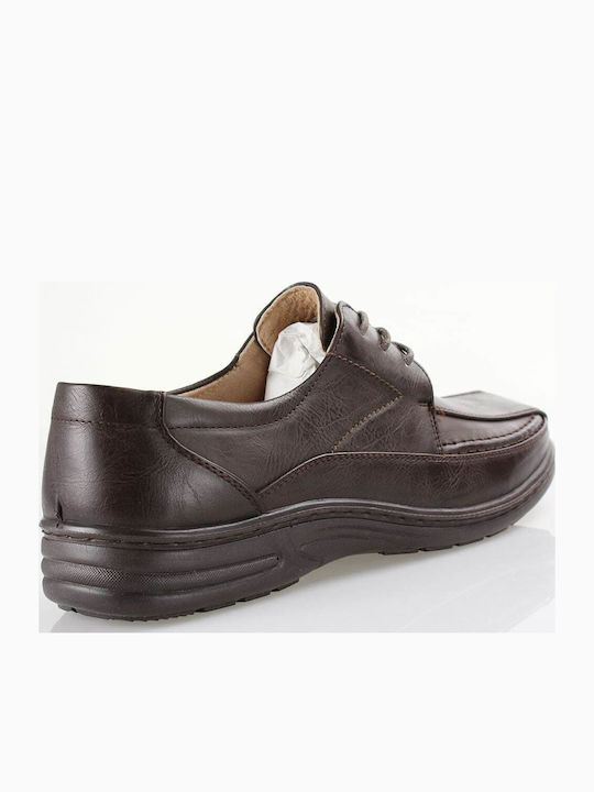 Men's Synthetic Leather Casual Shoes Brown
