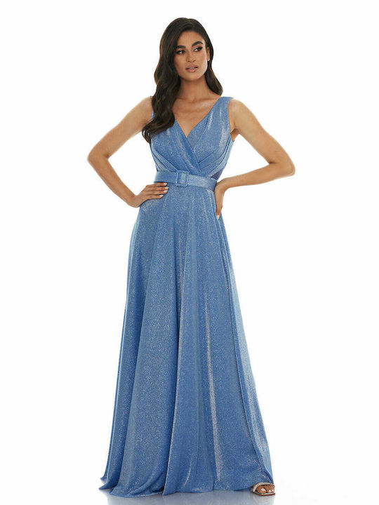 RichgirlBoudoir Summer Maxi Dress for Wedding / Baptism Light Blue