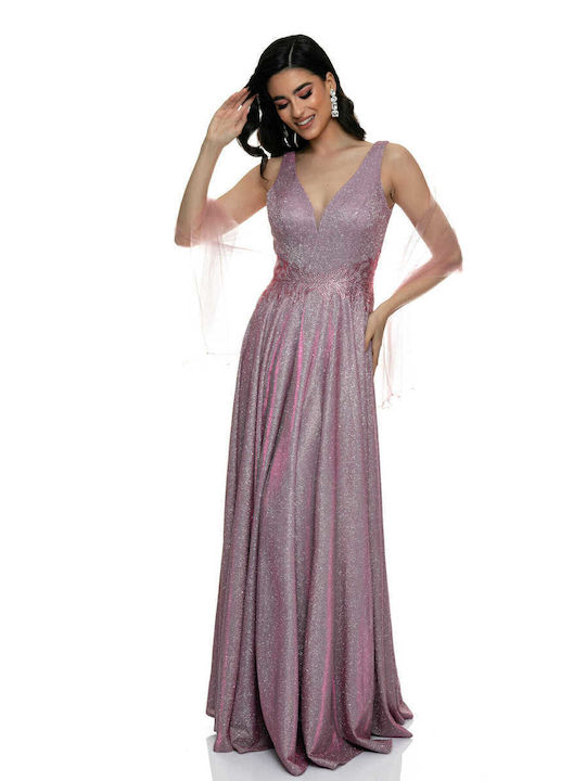 RichgirlBoudoir Rochii de vară pentru femei Maxi Rochie de Seară cu dantelă Violet