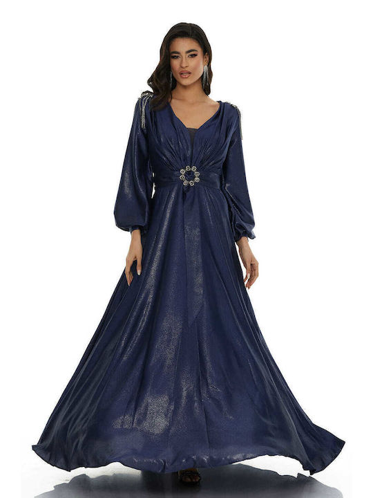 RichgirlBoudoir Summer Maxi Dress for Wedding / Baptism Navy Blue