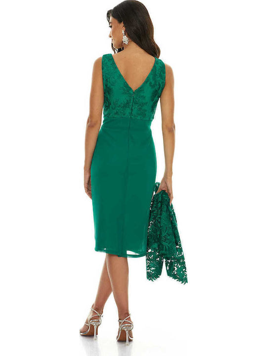 Rochie Midi Pentru Nuntă / Botez Verde