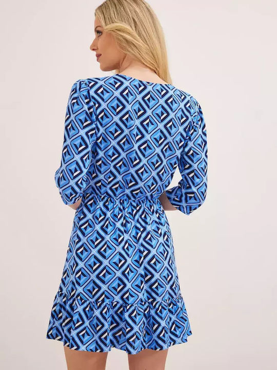 Vily Rochie De Vară Mini Albastră