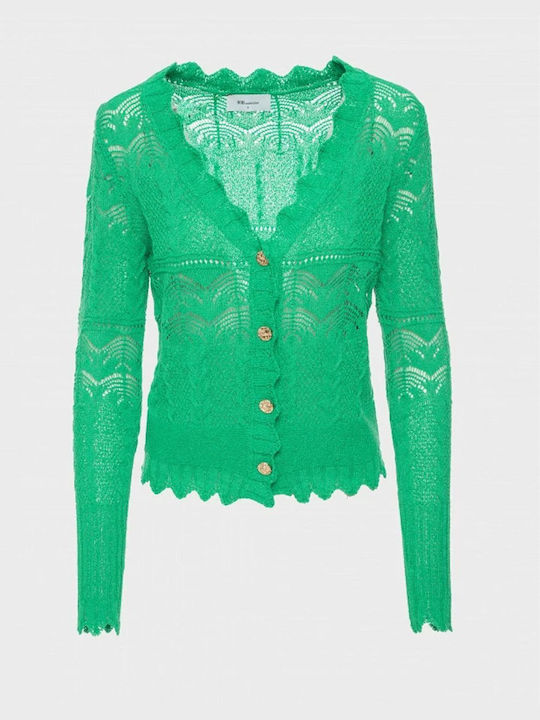 BSB Women's Knitted Cardigan with Buttons Green