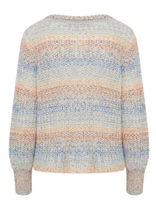 Women's Knitted Cardigan with Buttons Multicolour