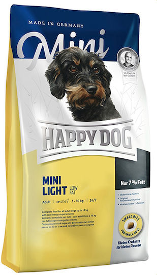 Happy Dog Mini Light 0.8kg Dry Food Diet, Gluten-Free for Adult Small Breed Dogs with Poultry and Rice