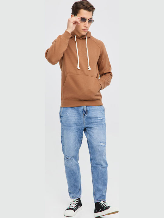 Sweatshirt with Hood Brown
