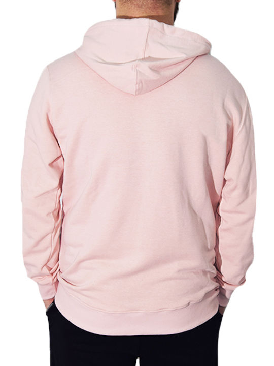 Hoof Men's Sweatshirt with Hood and Pockets Pink