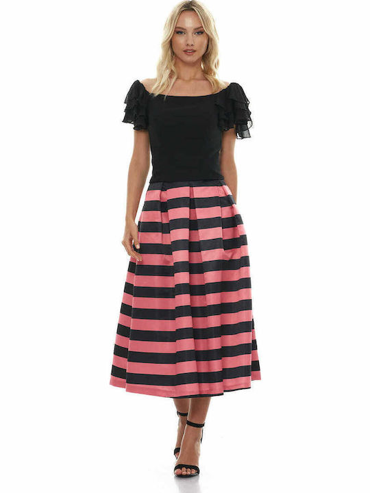 Women's Summer Blouse Short Sleeve Black