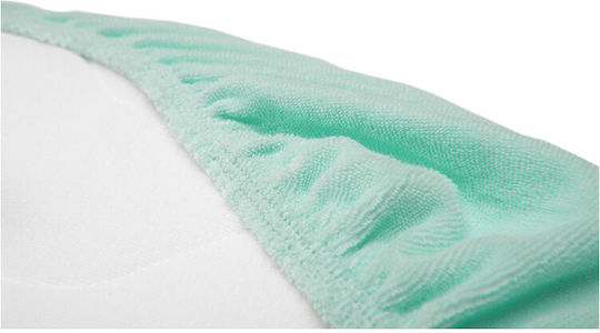 Sensillo Baby Sheet Crib Cotton Fitted Green 35x75cm