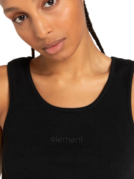 'YARNHILL' Women's Summer Crop Top Sleeveless Black