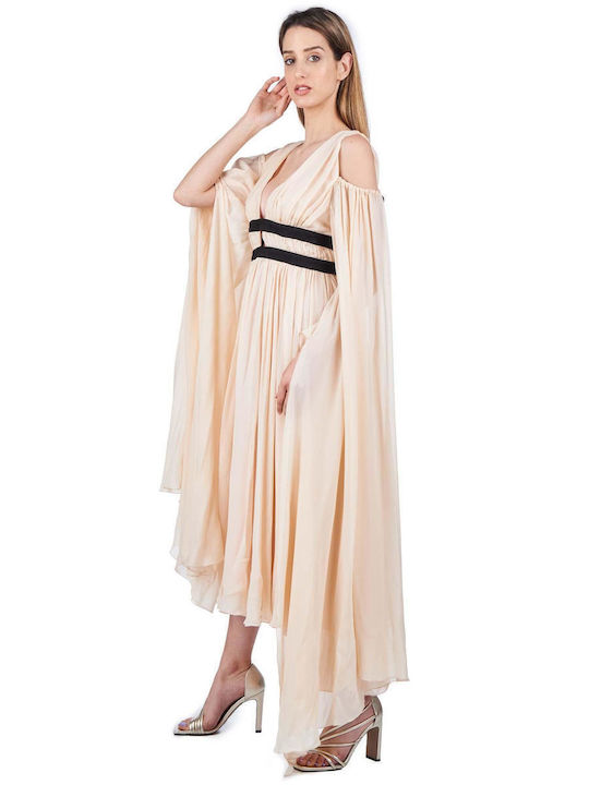Abito Midi Dress for Wedding / Baptism Pink
