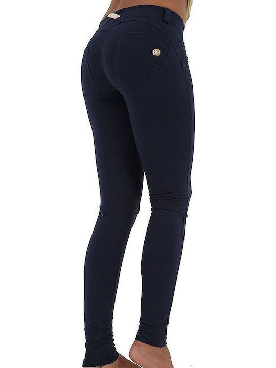 Freddy Γυναικείο Υφασμάτινο Παντελόνι Push-up Skinny Fit Μπλε
