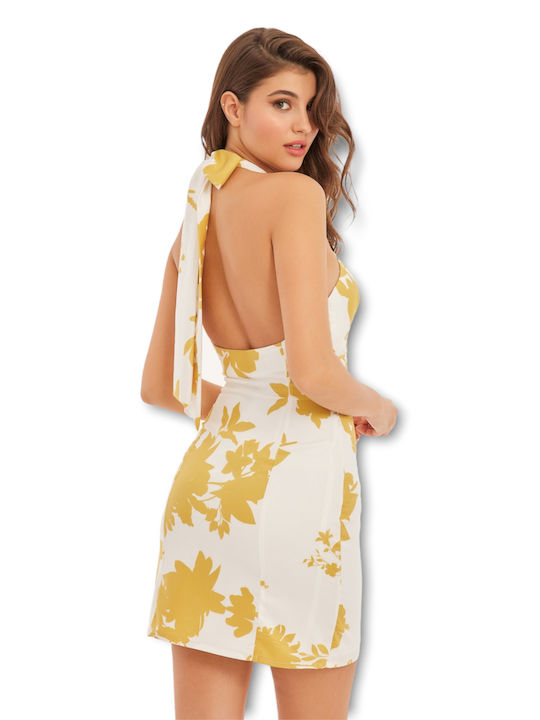 Mind Matter Summer Mini Dress Yellow