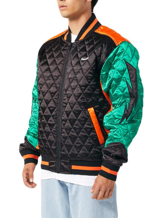 Lightning Bomber Χειμωνιάτικο Μπουφάν Bomber Μαύρο