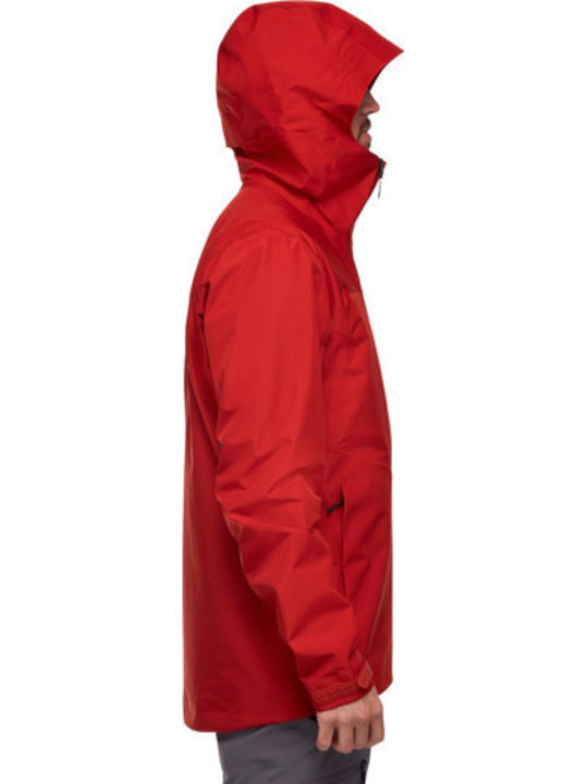 Point Shell Winter Jacket Waterproof Red