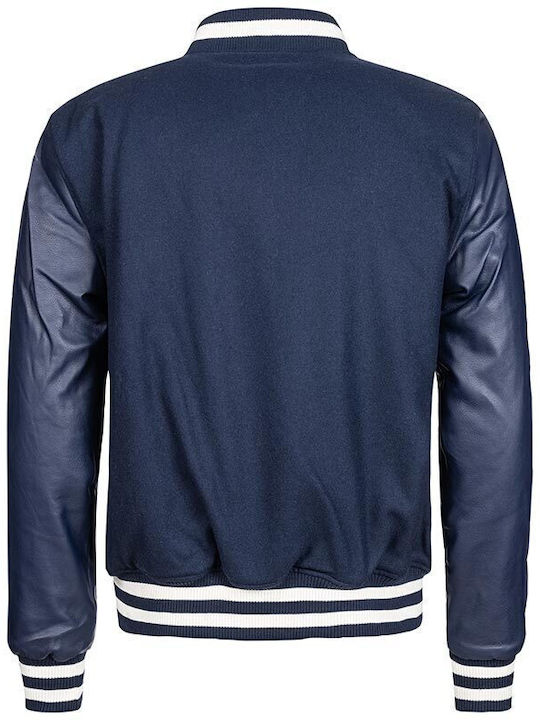 College Jacket Navy Blue