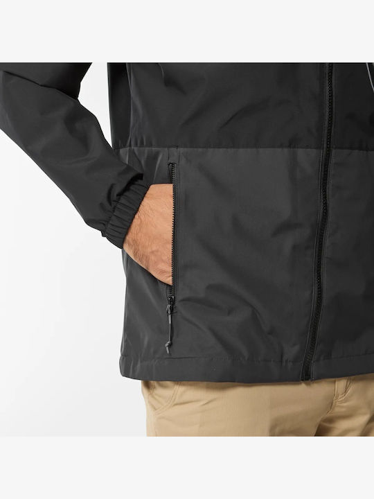 Access M Χειμωνιάτικο Μπουφάν Αδιάβροχο και Αντιανεμικό Μαύρο