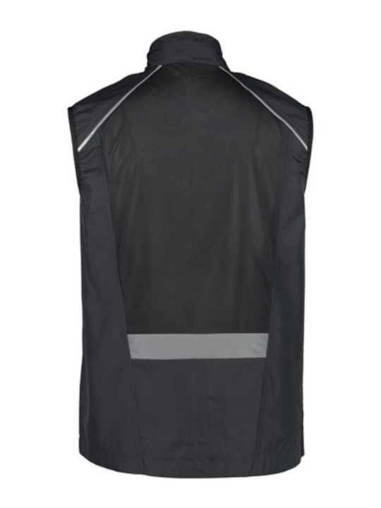 CMP Men's Sleeveless Sport Jacket Windproof Black