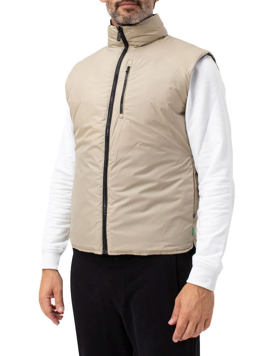 Save The Duck Men's Sleeveless Jacket Beige