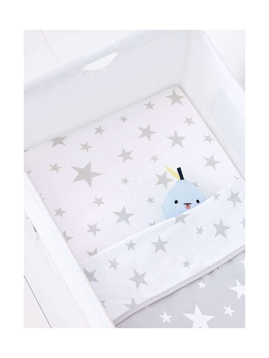 Snuz Set Baby Bettlaken Für Wiege Baumwolle Bunt 44x80cm 2Stück