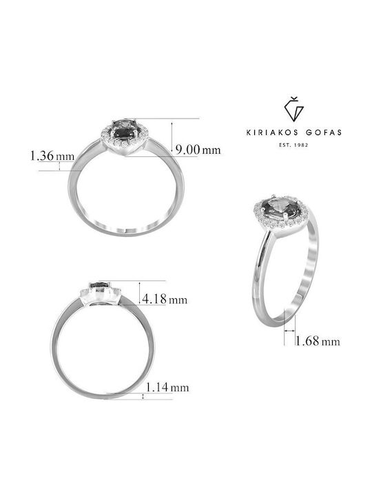 Kiriakos Gofas Inel Solitar cu Diamant