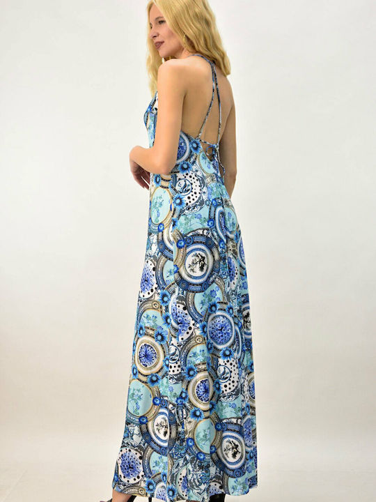 Sommer Maxi Kleid Hellblau