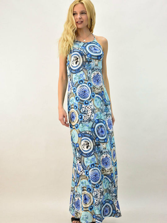 Sommer Maxi Kleid Hellblau