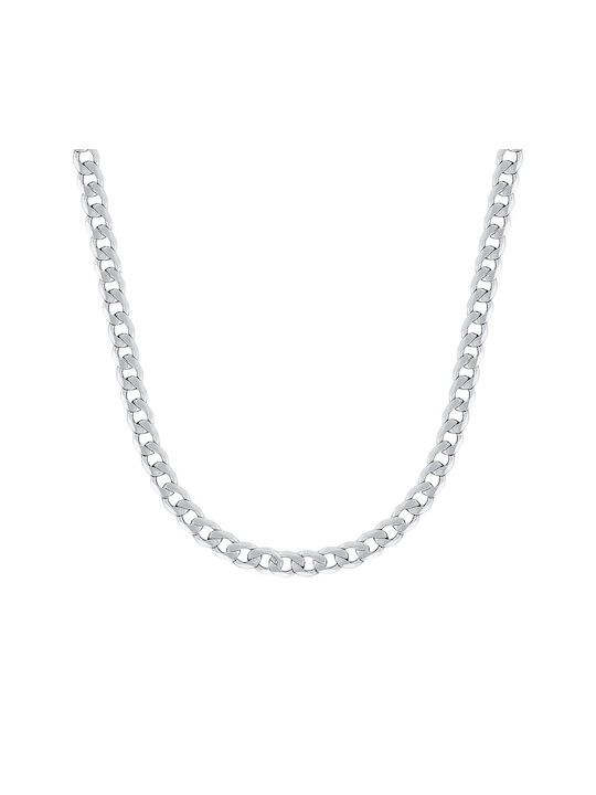 Kiriakos Gofas White Gold Chain Neck 9K Thin Thickness 1.95mm