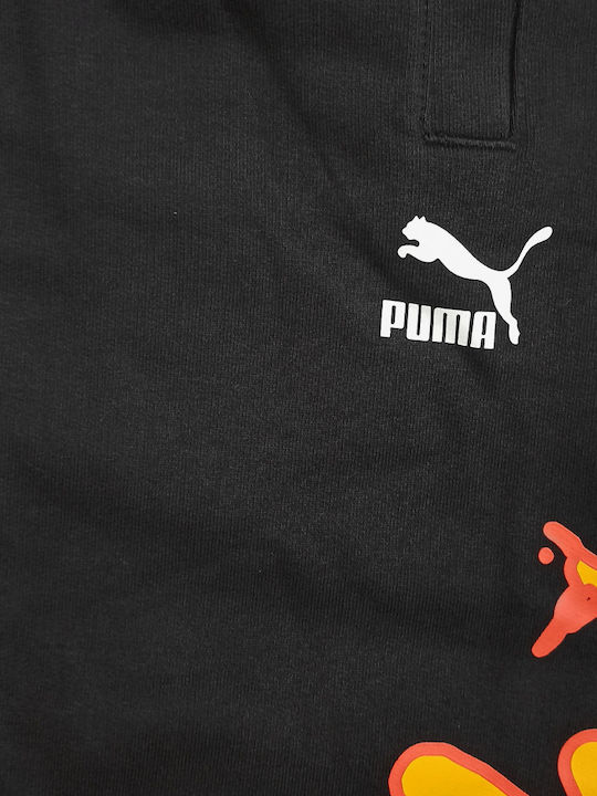 Sweatpants with Elastic Black