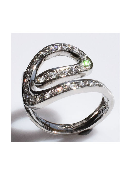 Bizoutaki Damen Ring mit Zirkonia aus Silber