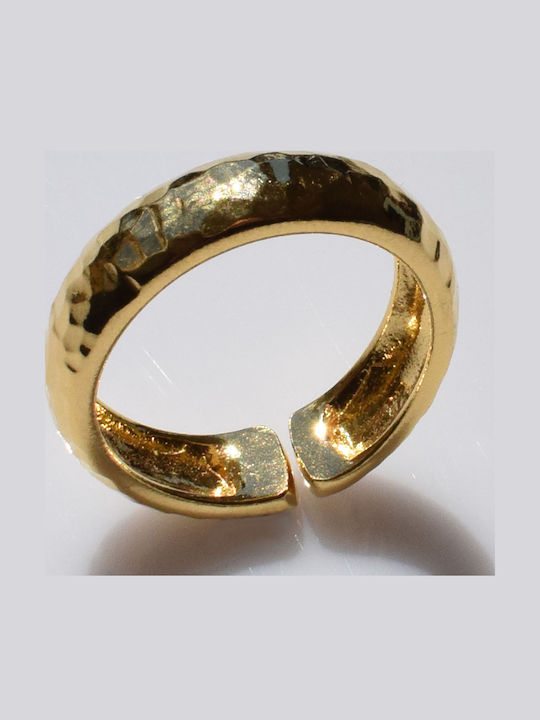 Bizoutaki Ring Small Wedding Band made of Silver Gold Plated