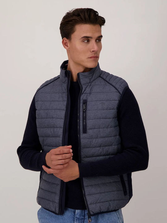 Fynch Hatton Men's Sleeveless Puffer Jacket Navy Blue