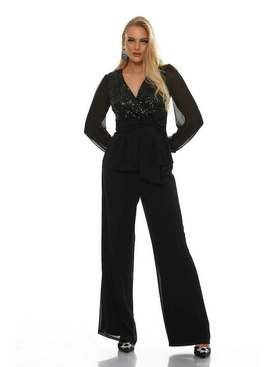 RichgirlBoudoir Women's Black Set with Trousers in Loose Fit