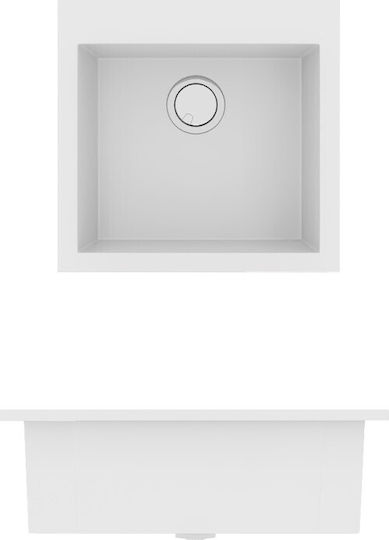 Sanitec Ultra Granite Drop-In Spüle aus Verbundgranulat B50xT50cm Ocra
