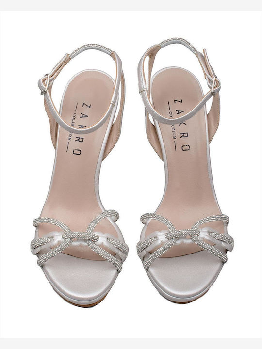 Leder Sandalen mit Strass Perla