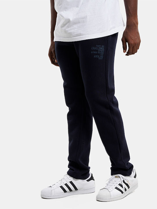 Sweatpants with Elastic Navy Blue