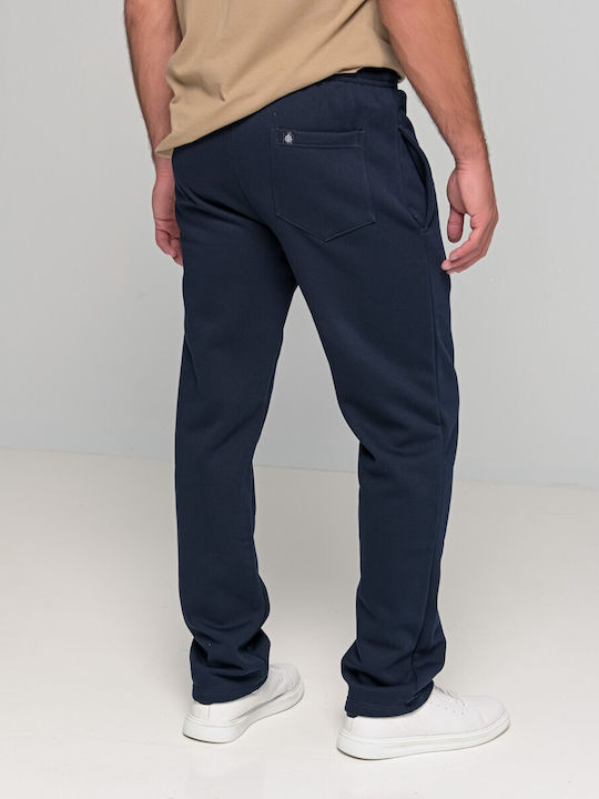 Everbest Men's Sweatpants with Rubber Navy Blue