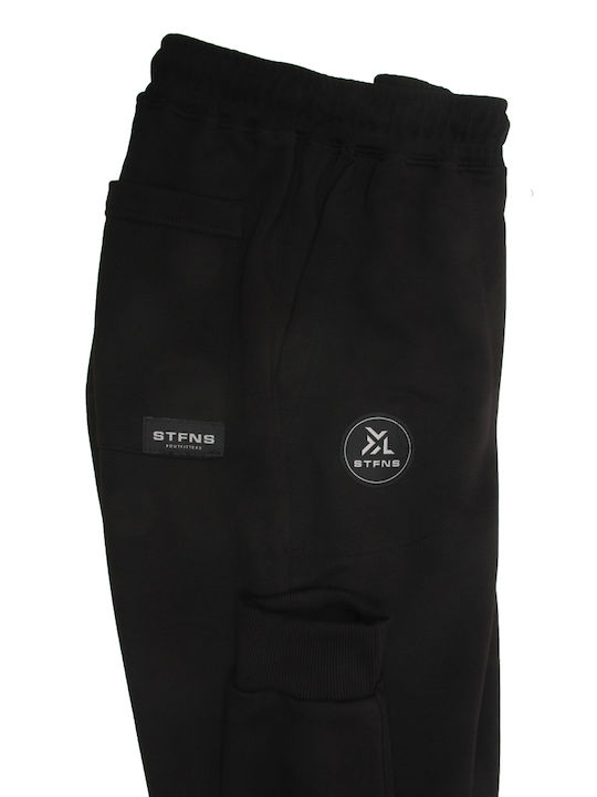 Stefansxxl Men's Sweatpants with Rubber Black