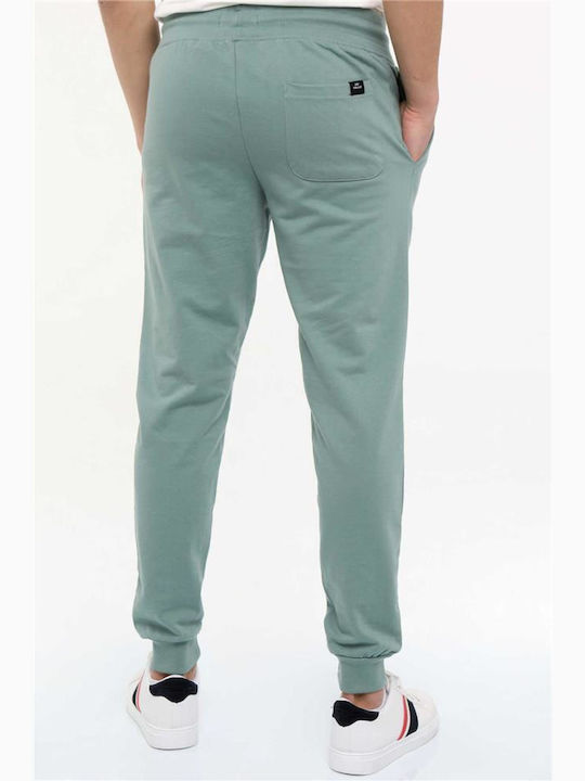 Van Hipster Men's Sweatpants with Rubber Green