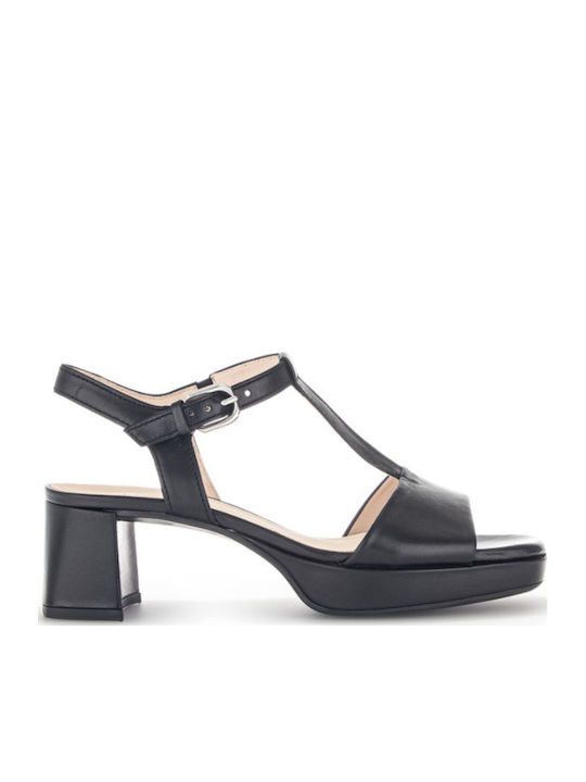 Leder Sandalen Anatomisch Schwarz