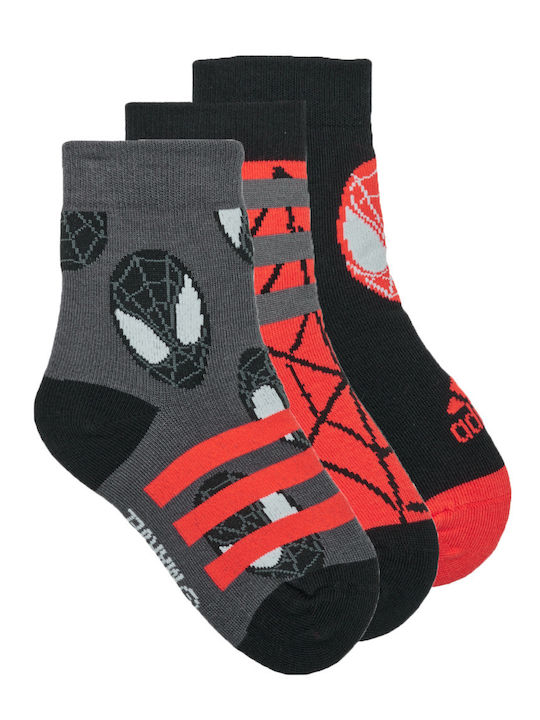 adidas Αθλητικές Παιδικές Κάλτσες Μακριές Performance Πολύχρωμες 3 Ζευγάρια