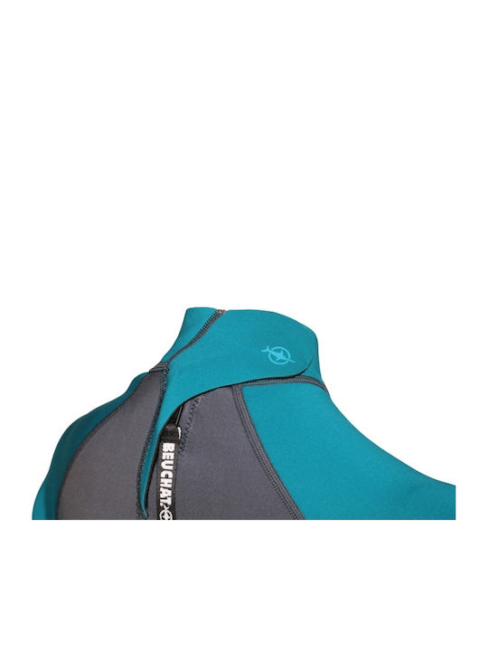 Beuchat Atoll Shorty Wetsuit for Diving with Zip Gray 2mm