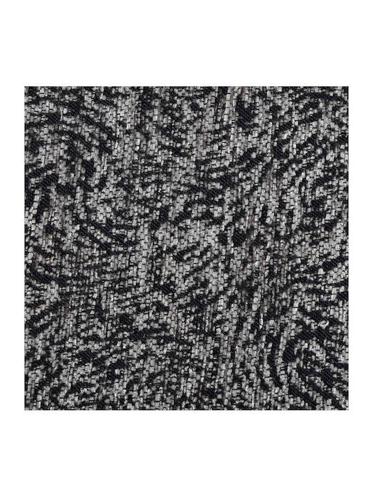 Aslanis Home Parnassos Ριχτάρι Πολυθρόνας Chenille 180x180εκ. Μαύρο / Γκρι