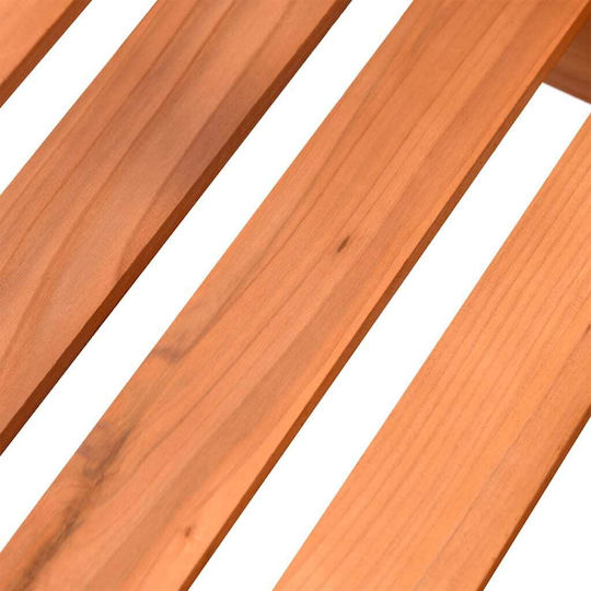 vidaXL Blumentopf-Regal Holz Braun mit Rädern 95cmx25cmx101cmcm.