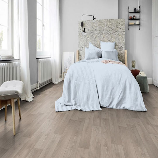 Tarkett Set Plastic Floor Vinyl Iconik with 1 Strips Gray