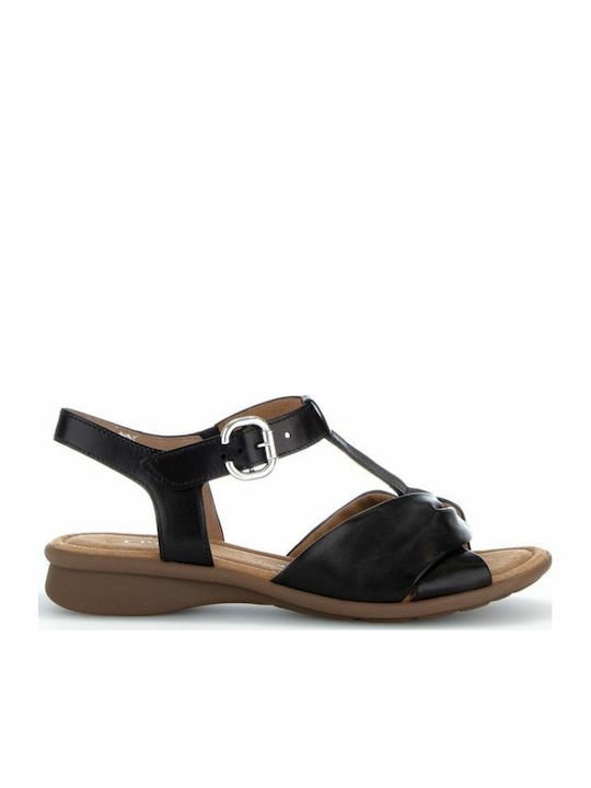 Sandale Casual Damă Anatomici Din Piele Negru