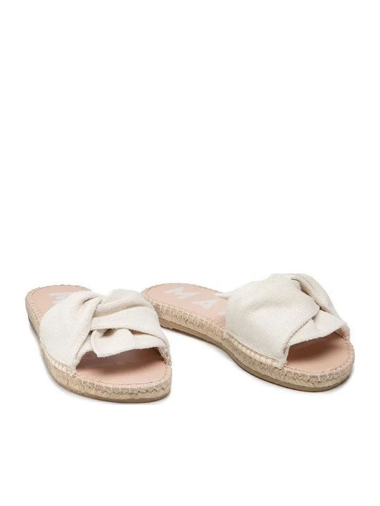 Women's Flat Sandals in Beige Color