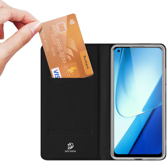 Dux Ducis Skin Pro Book Σιλικόνης / Δερμάτινο Μαύρο (Realme 11)