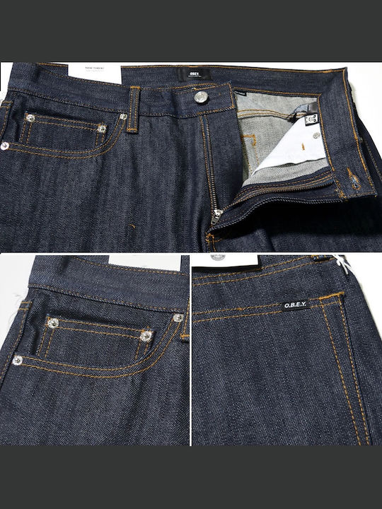 Threat Denim Ii Men's Jeans Pants with Slim Straight Fit Black