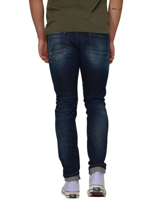 Cover Jeans Pantaloni de Bărbați din Jean în Croială Skinny Albastru marin